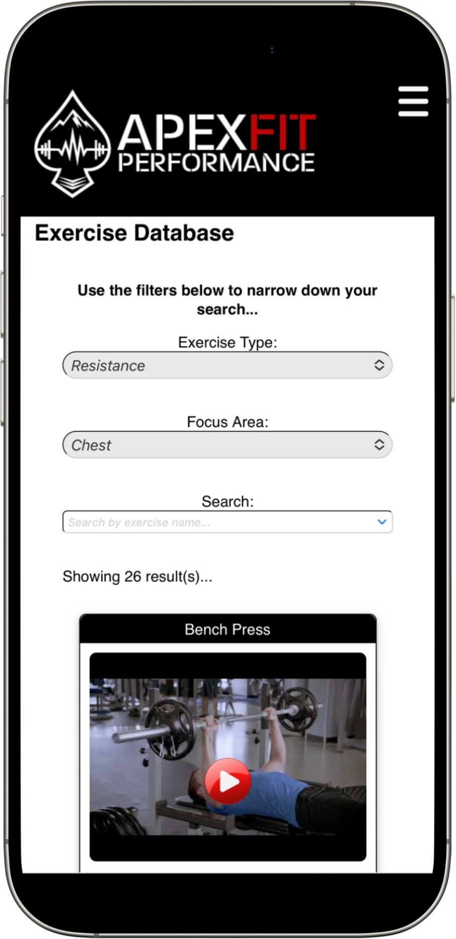 ApexFit Training Planner