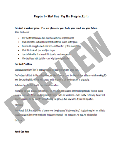 The Tactical Transformation Blueprint